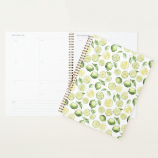 Green Limes Leaves Fruit Planner