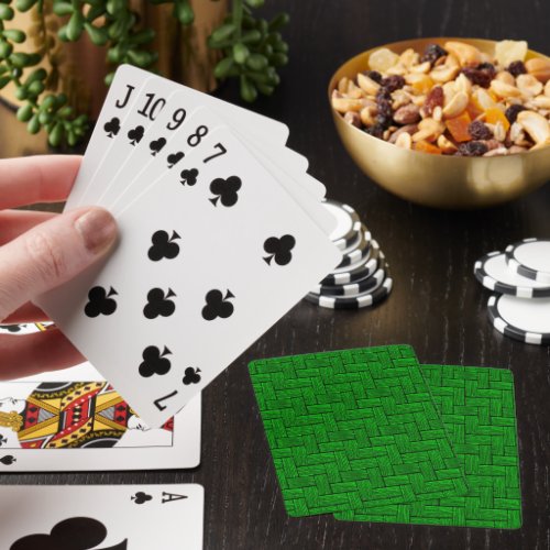 Green Lincoln Logs Playing Cards