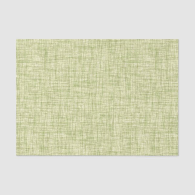 Green Linen  Tissue Paper (Front)