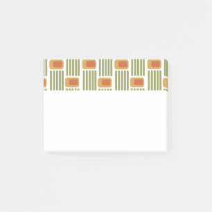 Green Lines and Boxes Post-it Notes