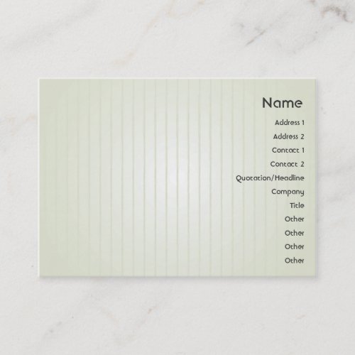 Green Lines - Chubby Business Card Template
