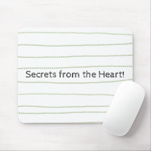 Green Lines Secrets Heart  Mouse Pad! Mouse Pad