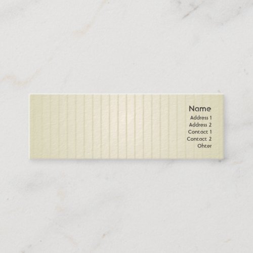 Green Lines - Skinny Business Card