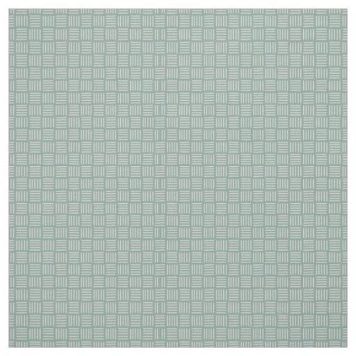 Green Lines Squared  Fabric