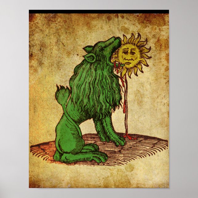 Green Lion Alchemy Poster (Front)