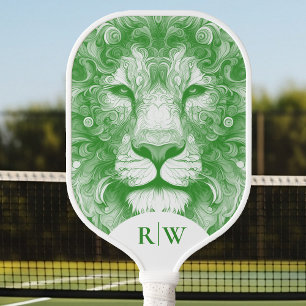 Green Lion illustrated Carbon Fiber Pickleball Paddle