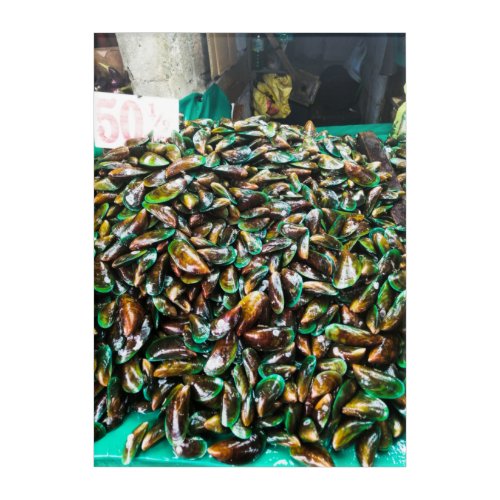 Green Lipped Mussels For Sale Acrylic Print