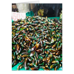 Green Lipped Mussels For Sale Card