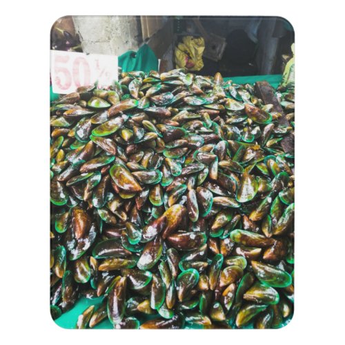 Green Lipped Mussels For Sale Door Sign