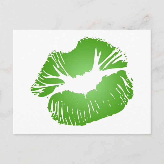 Green Lips Postcard (Front)