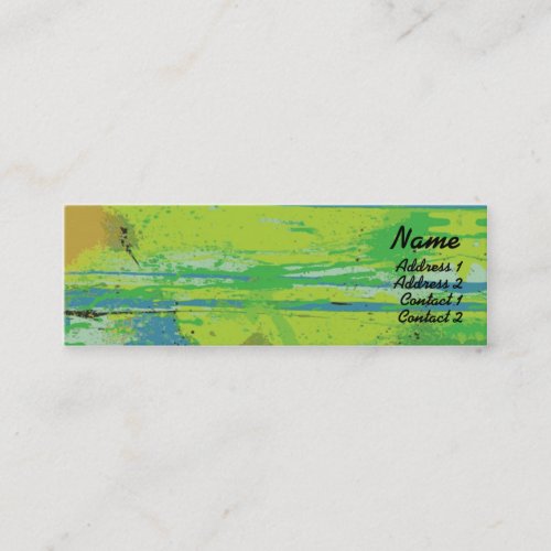 Green Lips - Skinny Business Card Templates