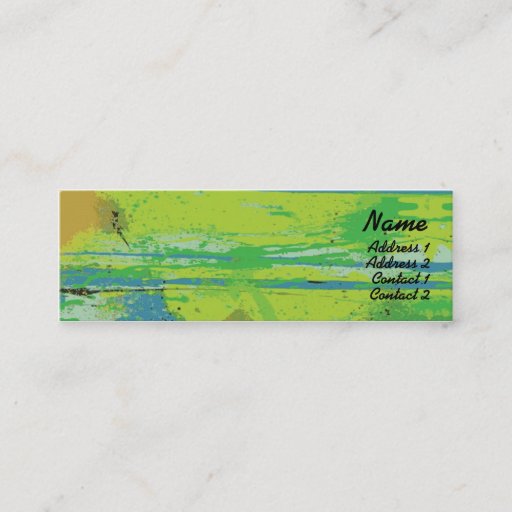 Customizable Green Lips - Skinny Business Card Templates