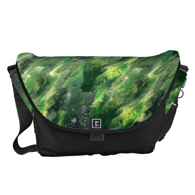 Green Liquid camo Bag (Front)