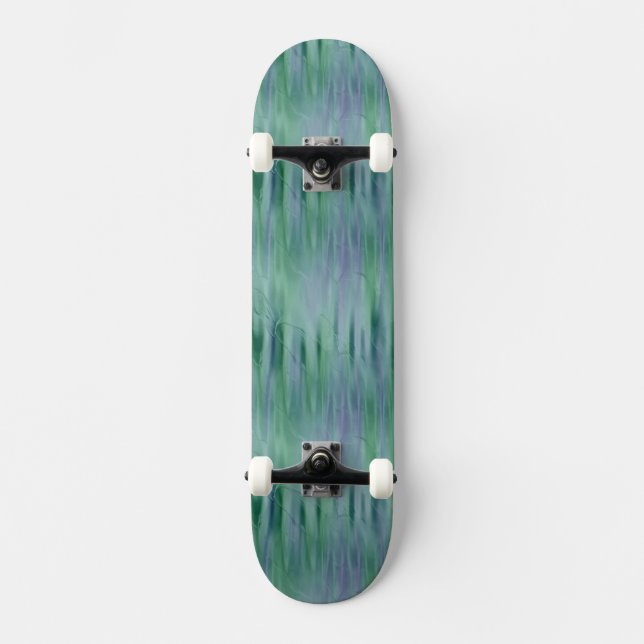 Green Liquid Metallic Effect Skateboard Deck (Front)