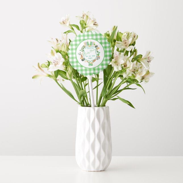 Green Little Lucky charm baby shower Balloon (Vase)