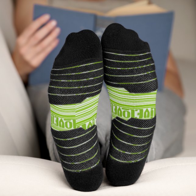 Green Live Love Life Soaks Socks (Bottom)