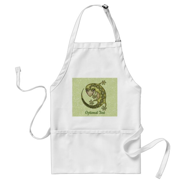 Green Lizard Adult Apron (Front)