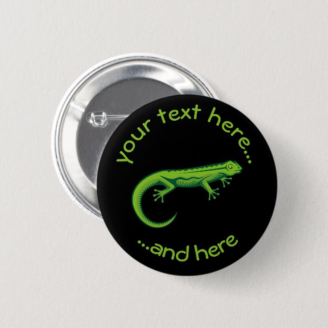 Green Lizard Button (Front & Back)
