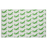 Green lizard fabric