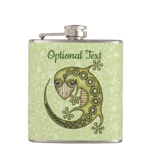 Green Lizard Flask