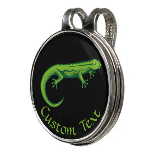 Green Lizard Golf Hat Clip
