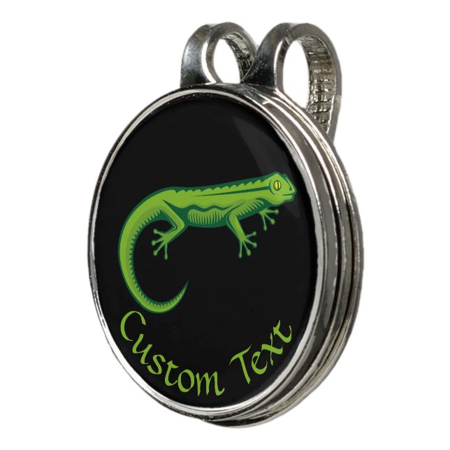 Green Lizard Golf Hat Clip (3/4)