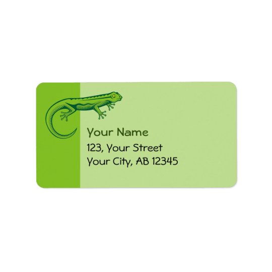 Green Lizard Label | Zazzle.com