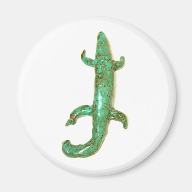 green lizard magnet (Front)