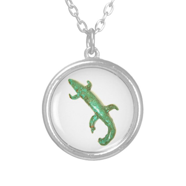 green lizard necklace (Front)