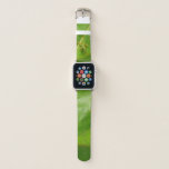 Green Lizard on Green Leaf Apple Watch Band