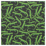 Green Lizard Pattern Fabric