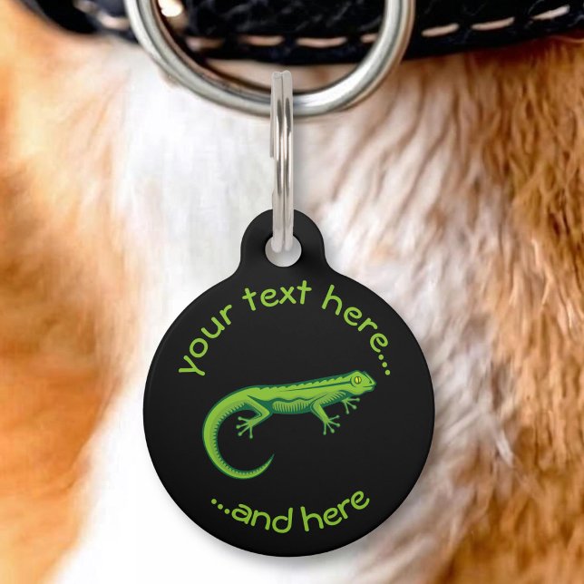 Green Lizard Pet ID Tag (Creator Uploaded)