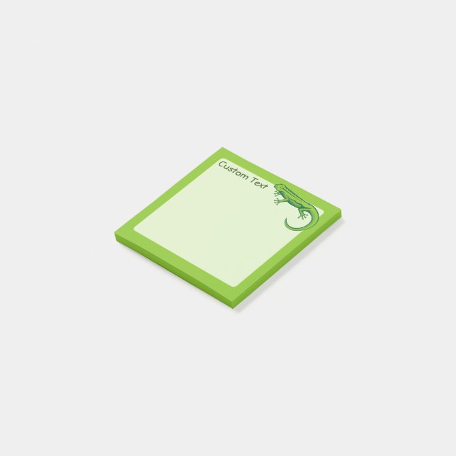 Green Lizard Post-it Notes (Angled)