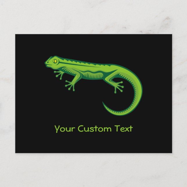 Green Lizard Postcard (Front)