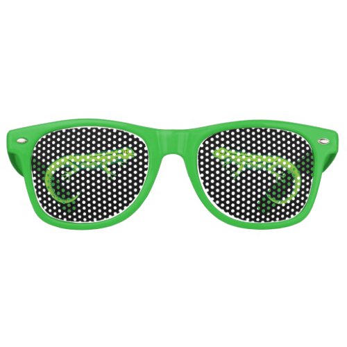 Green Lizard Retro Sunglasses