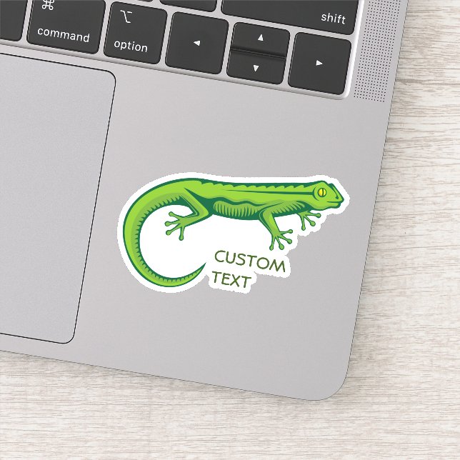 Green Lizard Sticker (Detail)