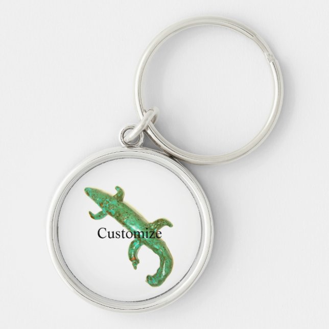Green lizard Thunder_Cove Keychain (Front)