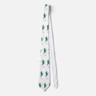 Green lizard tie