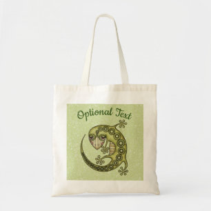 Green Lizard Tote Bag