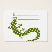 Green Lizard Valentine's Minicard (Back)