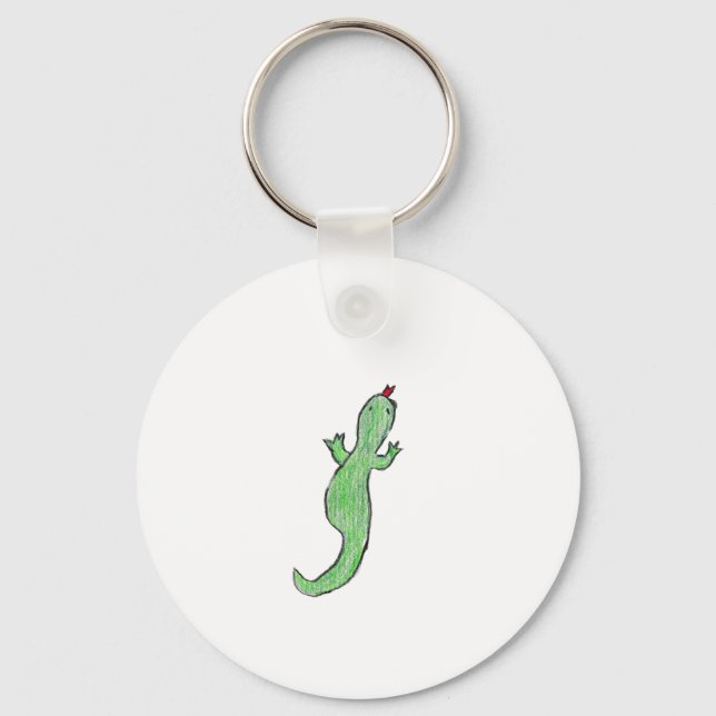 Green Lizzard Keychain (Front)