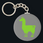 Green Llama Keychain<br><div class="desc">Presenting Green Llama
Let Loose Your Inner Llama</div>