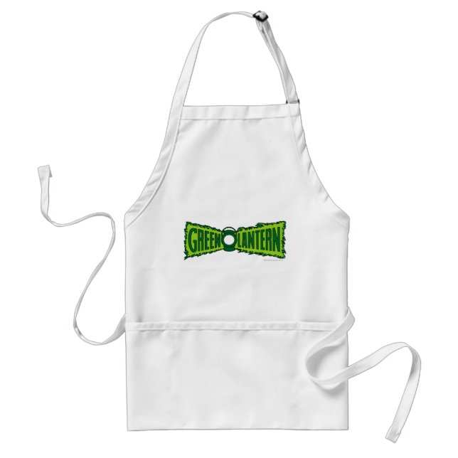 Green Logo Flames Adult Apron (Front)