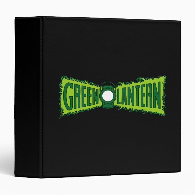 Green Logo Flames Binder (Front/Spine)
