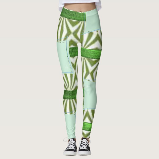 green long leggings (Front)
