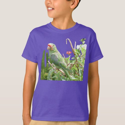 Green Lorikeet Organic Bird T_Shirt