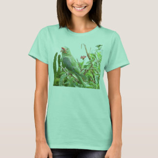 Green Lorikeet Ringer Bird T-Shirt