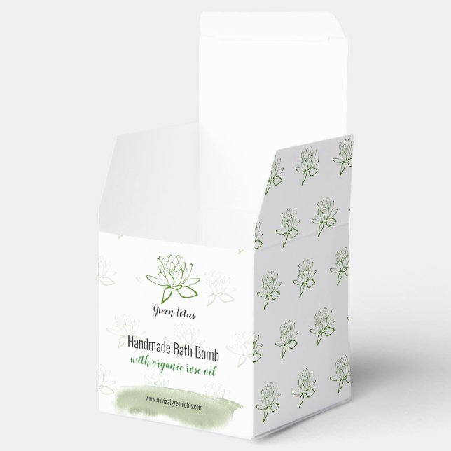 Green Lotus Beauty Skin Care Packaging Box (Opened)