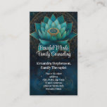 Green Lotus Counseling Therapy Psychotherapy Business Card