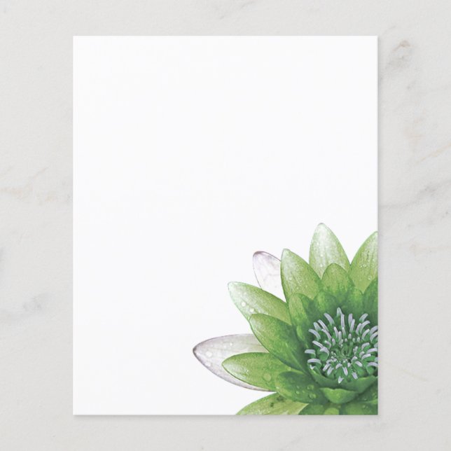 Green Lotus Flyer (Front)